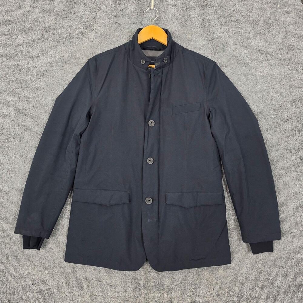 Herno Jacket Men 46 Laminar Gore Tex Puffer Navy Coat Insulated Quiet Luxury
